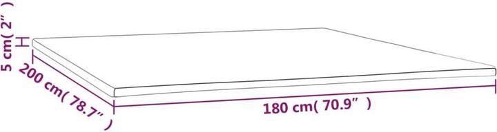 Actual product image vidaXL Matratzenauflage (180 x 200 cm)