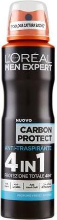 Actual product image L'Oréal Paris Men Expert Carbon Protect Deodorant Anti-Breathable Spray 150ml (150 ml)