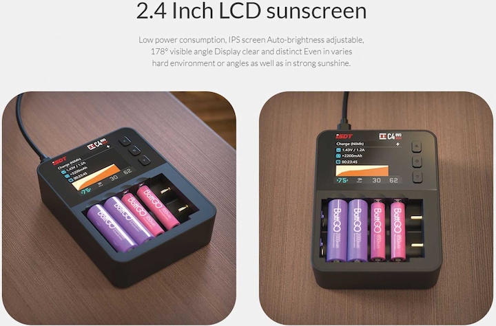 Actual product image Isdt C4 EVO Smart AC Charger