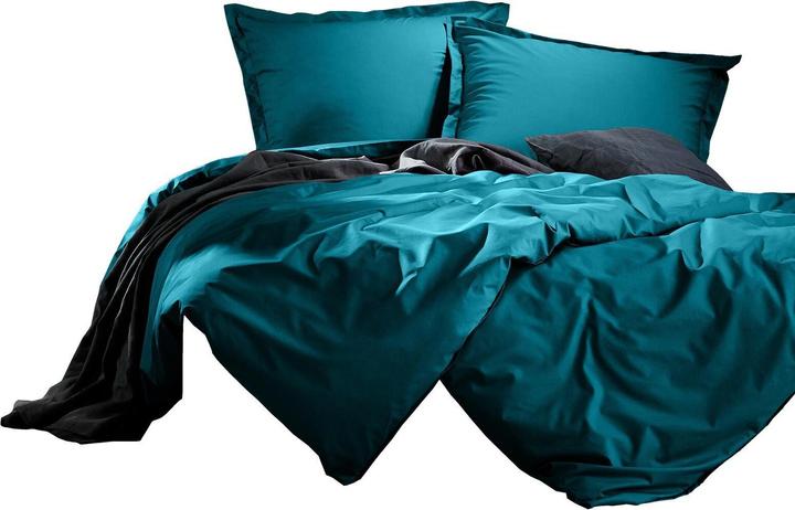 Immagine prodotto Lorena Biancheria da letto Uni Maco-Sateen con orlo a giorno classico (Set di biancheria da letto, 135x200 cm + 80x80 cm)