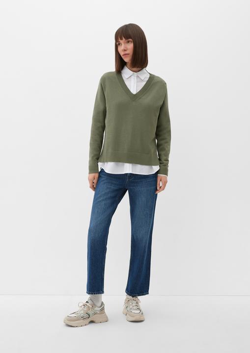 Actual product image s.Oliver Strickpullover Feinstrickpullover aus Viskosemix (36)