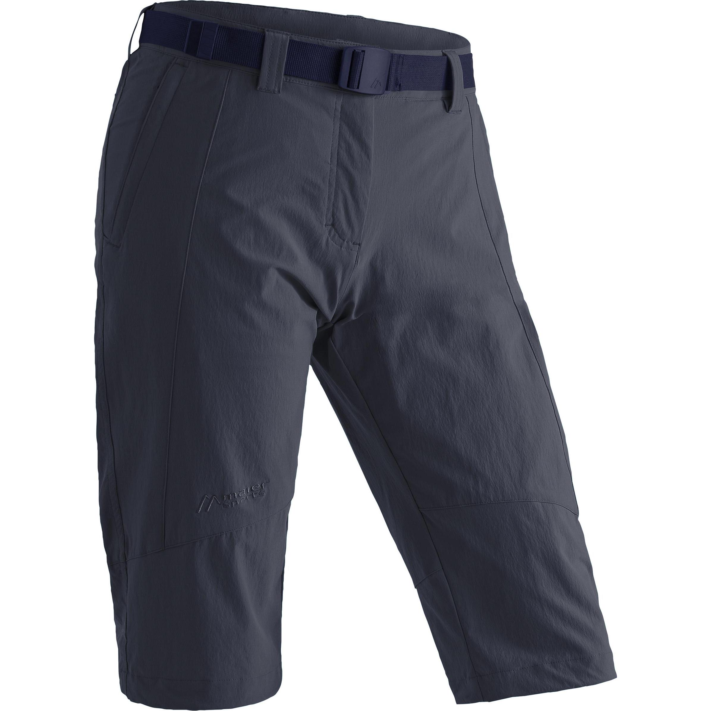 Maier Sports, Damen, Outdoorhose, Kluane Capri Hose (M, L), Blau, L, M