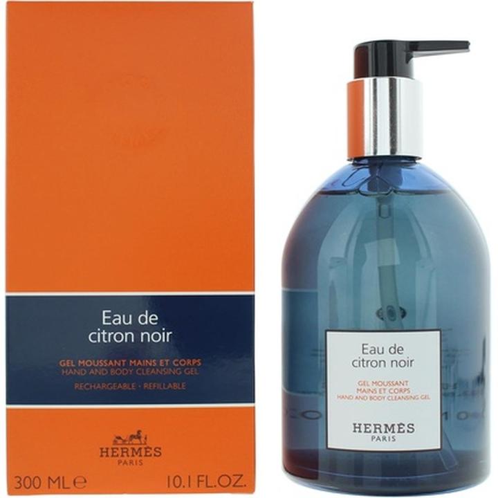 Actual product image Hermès Eau de Citron Noir Gel Moussant Mains Corps - 300 ml Flacon-Pompe (Cleansing Foam, 300 ml)