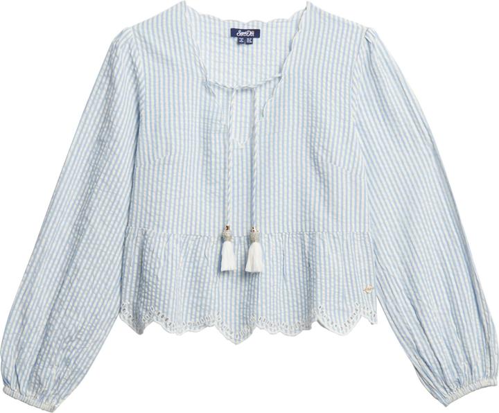 Produktbild Superdry Langärmelige Bluse mit Lochstickerei (12XL)