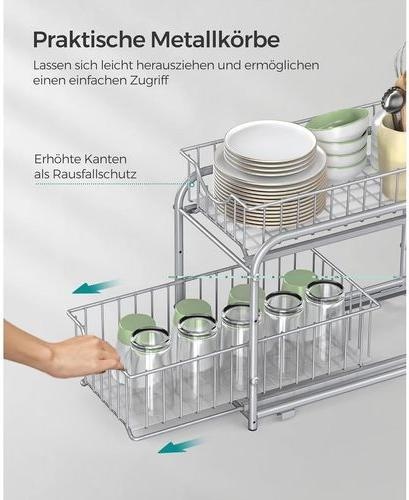 Produktbild Songmics Küchenregal 2 Schubladen