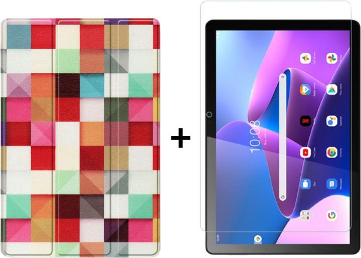 Actual product image Lobwerk 2in1 Tablet Set for Lenovo Tab M10 3rd Generation 2022 TB-328F 10.1 inch with Magnetic Cover Auto (Lenovo Tab M10)