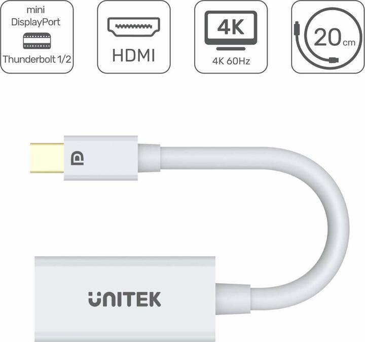 Produktbild Unitek Y-6331 Videoanschluss (HDMI, 20 cm)
