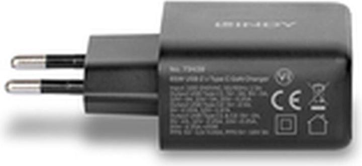 Produktbild Lindy 65W USB 2 x Type C GaN Charger mit EU-Stecker (73438) (65 W, 2 Ports)