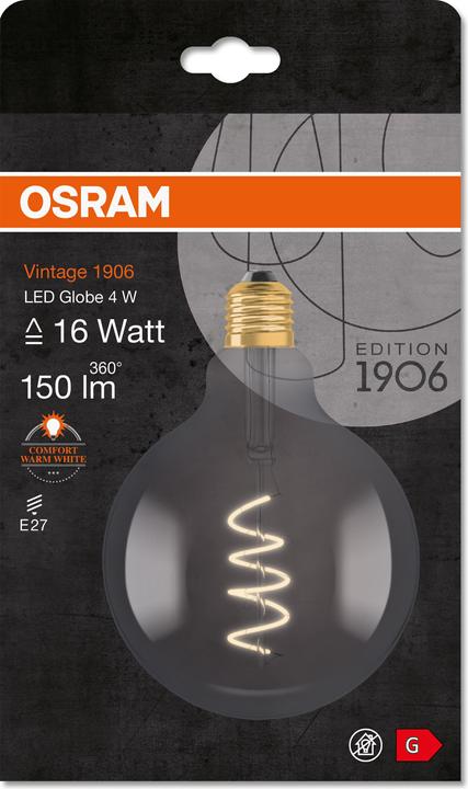 Actual product image Osram vintage 1906 (E27, 5 W, 140 lm, 1 x, G)