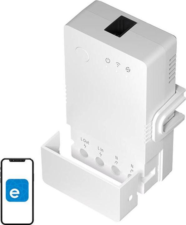 Image du produit Sonoff TH Origin przekaźnik Wifi z funkcją pomiaru temperatury oraz wilgotności THR320 (Actionneur de chauffage)