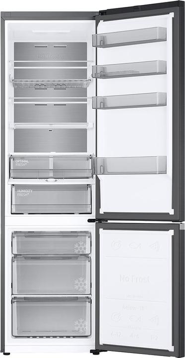 Produktbild Samsung RL38C776CB1/EG RB7300, Kühl-/Gefrierkombination (edelstahl (dunkel), AI Energy Mode, Metal Cooling (390 l)