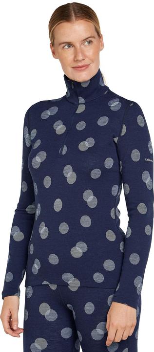 Actual product image Icebreaker Women's 260 Vertex L/S Half Zip Falling Flakes (XL)