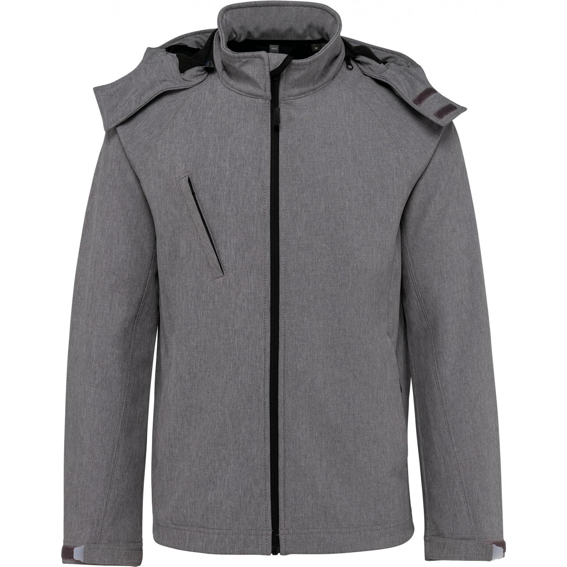 Kariban, Herren, Jacke, Softshell (M), Grau, M