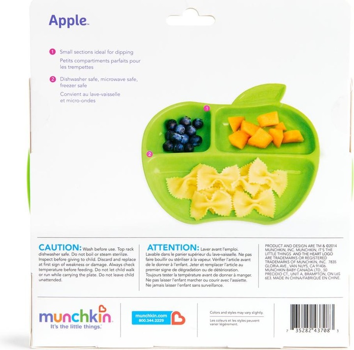 Image du produit Munchkin assiette p'tite pomme