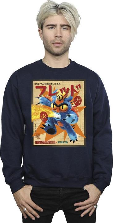 Immagine prodotto Disney Big Hero 6 Baymax Fred Newspaper Felpa Uomo (5XL)