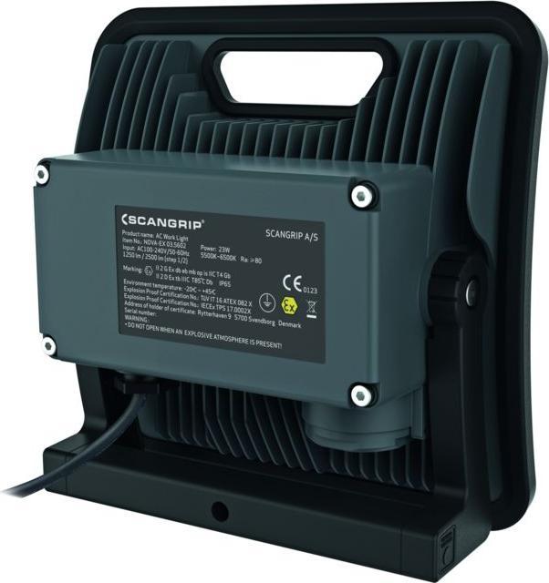 Actual product image Scangrip LED spotlight NOVA-EX 23 W 2000/4000 lm 10 m H05RN-F 3 x 1 mm² IP65 (4000 lm)