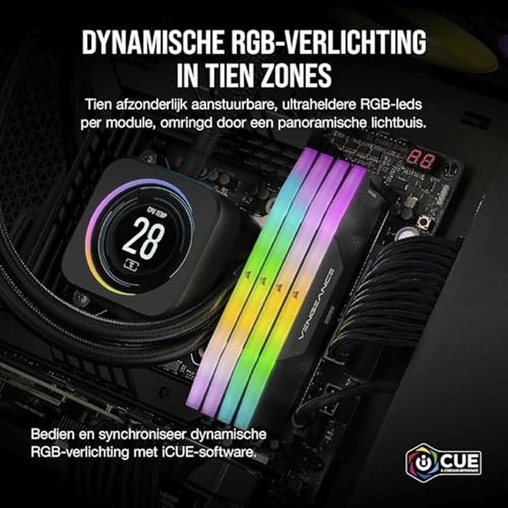Immagine prodotto Corsair Vengeance RGB (2 x 48GB, 6000 MHz, RAM DDR5, U-DIMM)