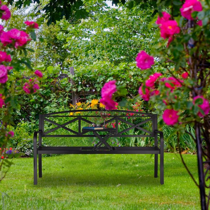 Actual product image Relaxdays Garden bench, 2 Seater