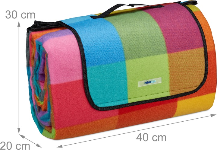 Actual product image Relaxdays Picnic blanket