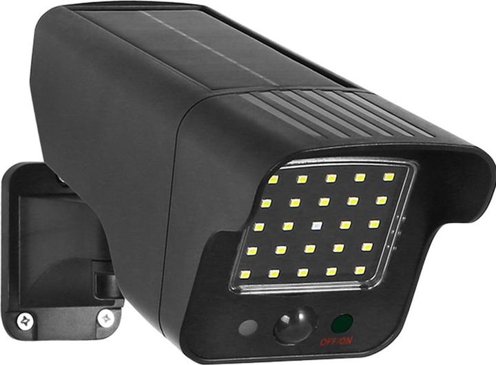 Actual product image Maclean SOL1803S Dummy Solar CCTV Camera - Flashing LED Motion Sensor LED Security Surveillance Professional