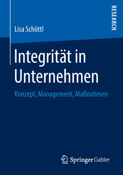 Produktbild Integrität in Unternehmen (Lisa Schöttl, 2018)