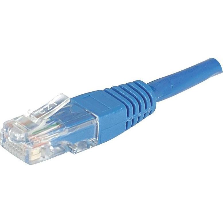 Exertis Connect Patchkabel U/UTP, ungeschirmt, CAT.6, blau, 0,15m (U/UTP, CAT6, 0.15 m), Netzwerkkabel