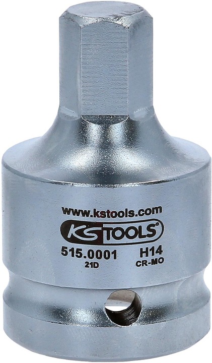 Actual product image KS Tools 3/4" power bit socket nut hexagonal socket (14 mm)