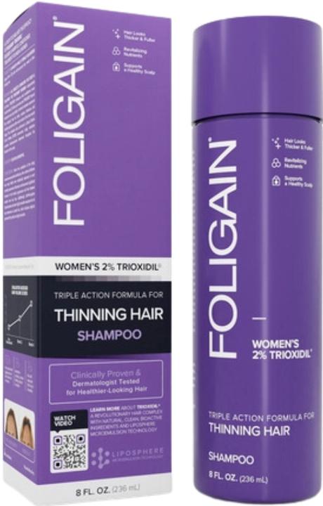 Actual product image Foligain Shampoo against hair loss Triple Action (Women's Shampoo) 236 ml (236 ml)