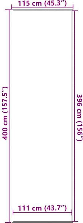 Actual product image vidaXL Marka (400 x 115 cm)