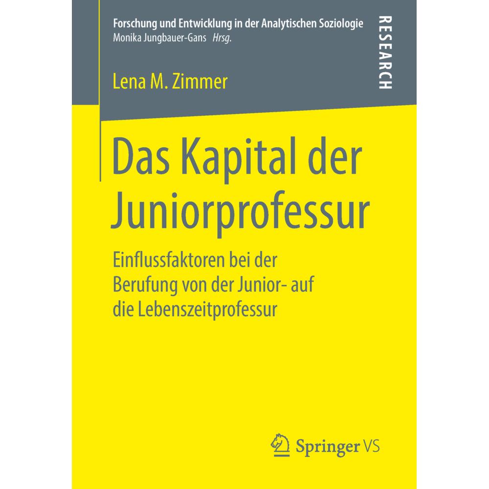 Das Kapital der Juniorprofessur, Fachbücher von Lena M. Zimmer