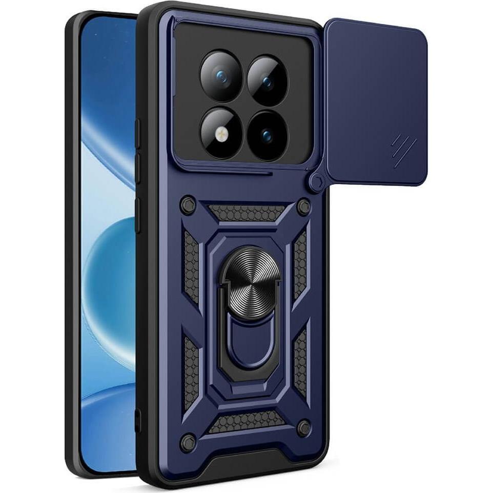 Cover-Discount Xiaomi Redmi Note 15 Pro+ / Poco M8 Pro - Armor Case mit Kickstand (Mi 8 Pro, Xiaomi Redmi Note 15 Pro+), Cover smartphone, Blu