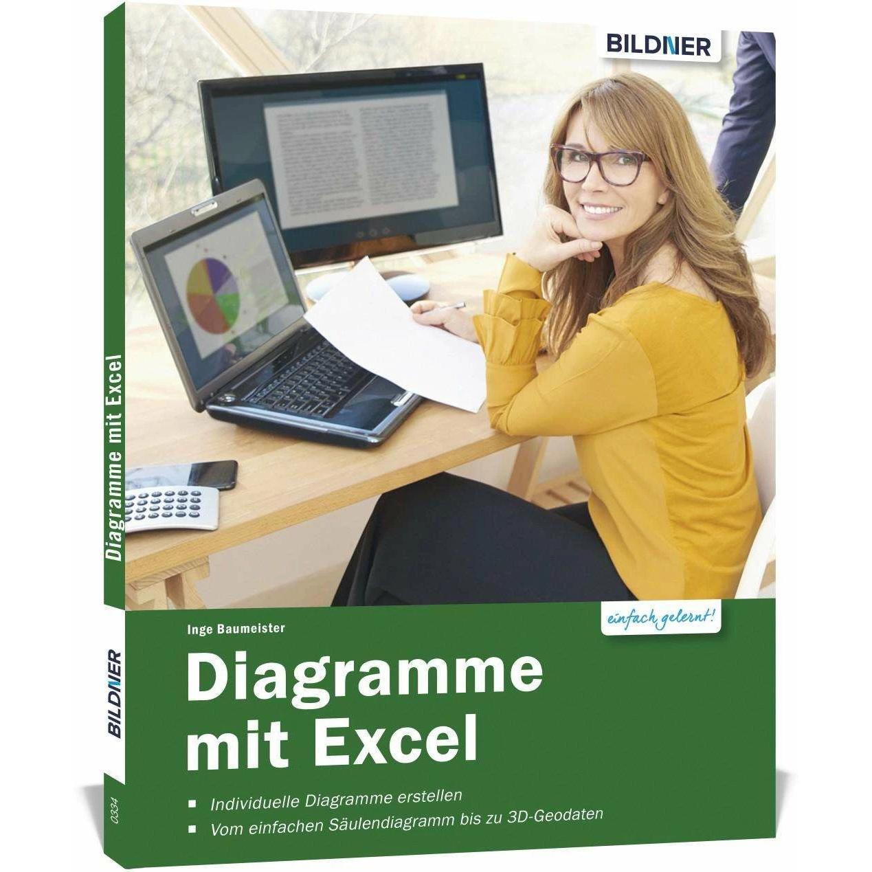 Thumbnail - Diagramme mit Excel 2016, Fachbücher von Inge Baumeister