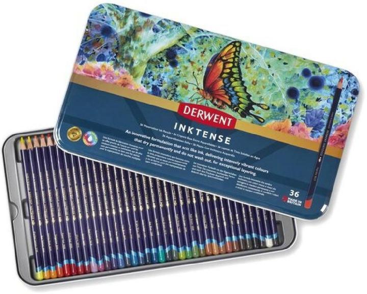 Produktbild Derwent Inktense Permanent Aquarellstifte (Mehrfarbig, Multicolor, multicolour, 36 x)