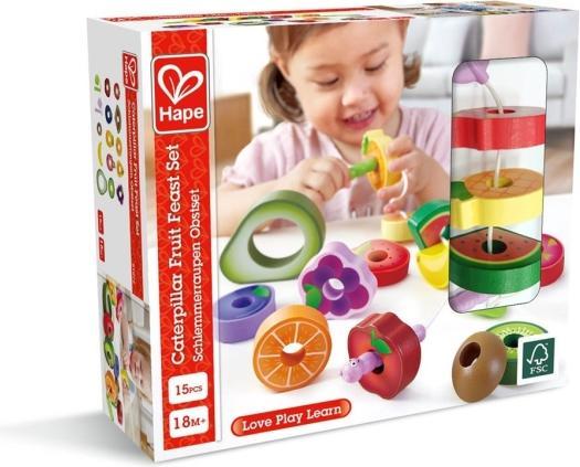 Actual product image Hape Gourmet Caterpillars Fruit Set