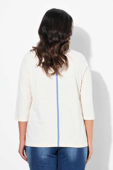 Actual product image Ulla Popken Shirt, Classic, Fotomotiv, Rundhals, 3/4-Arm (58)