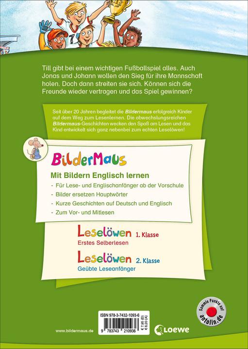 Produktbild Bildermaus - Mit Bildern Englisch lernen - Fussballgeschichten - Football Stories (Deutsch, David Ingram, Heike Wiechmann, THiLO, 2021)