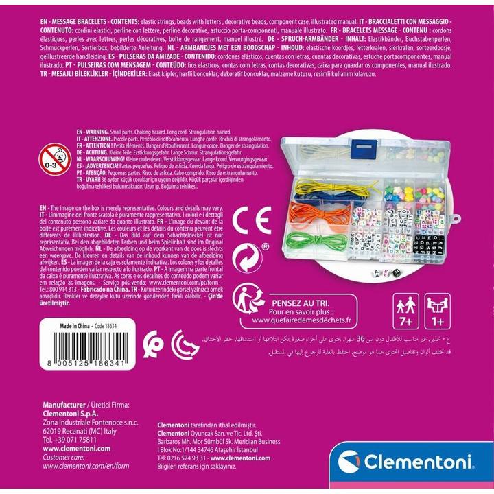 Actual product image Clementoni Crazy Chic - Bracelets with a message