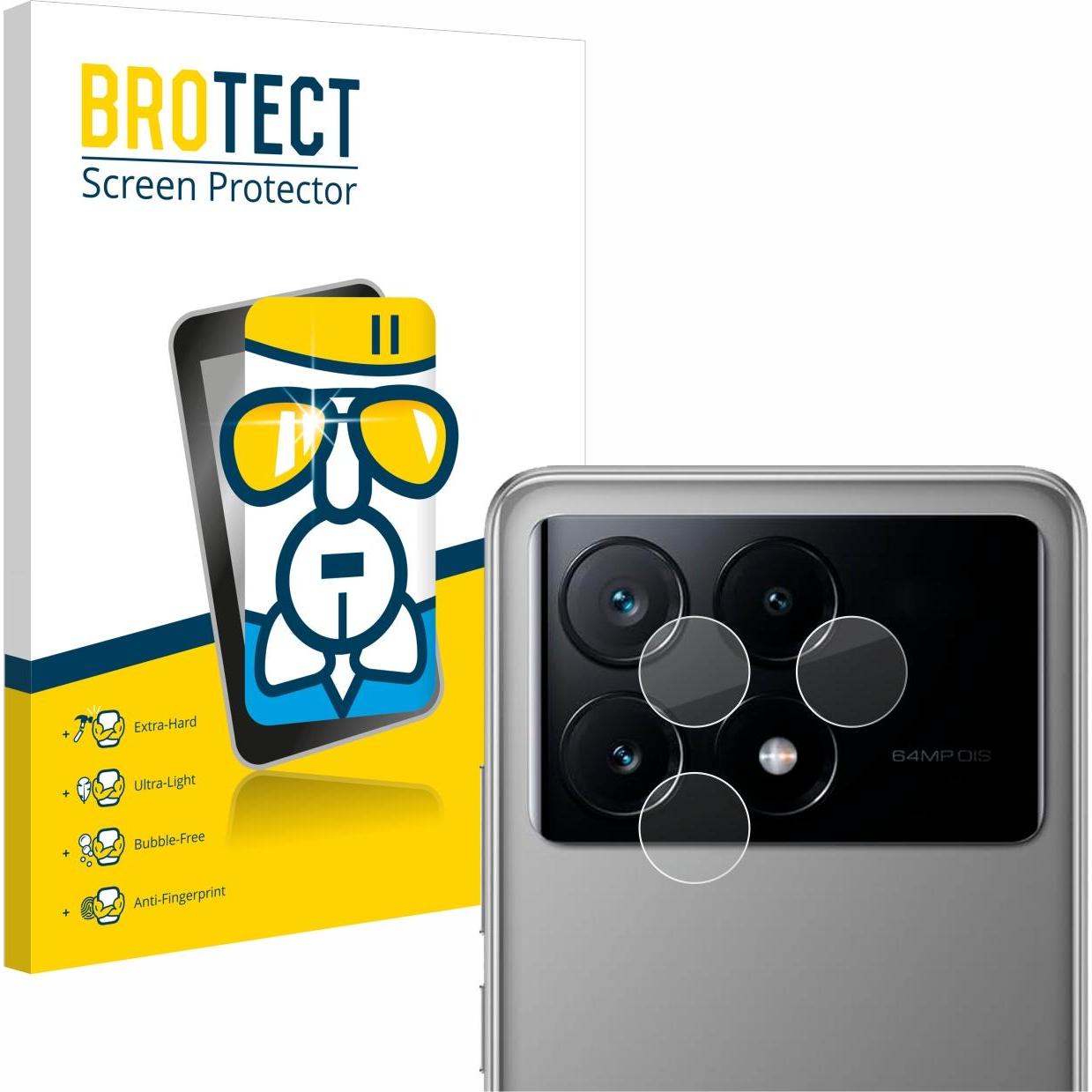 BROTECT AirGlass Panzerglasfolie (1 Stück, Xiaomi Poco X6 Pro), Smartphone Schutzfolie, Transparent