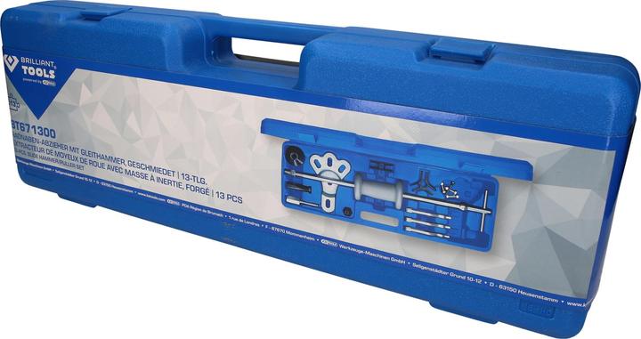 Produktbild Brilliant Tools Radnaben-Abzieher mit Gleithammer, geschmiedet, 14-tlg