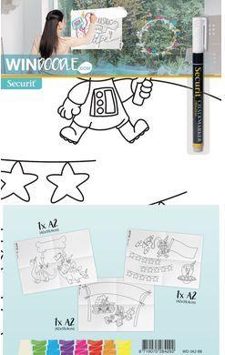 Produktbild Securit Fensterschablonen Birthday boy A2