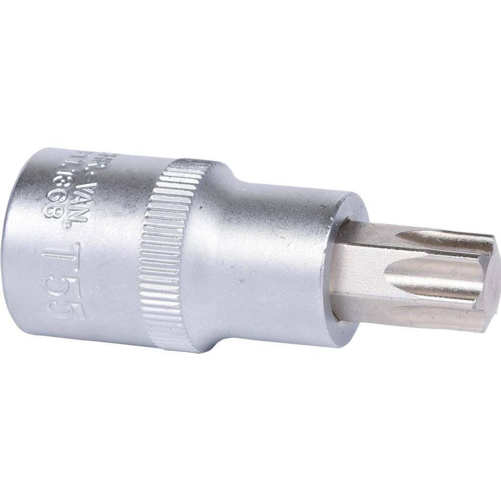 KS Tools, Chiave a bussola + esagonale, Werkzeuge-Maschinen GmbH 1/2 bit di presa Torx, T55, su supporto