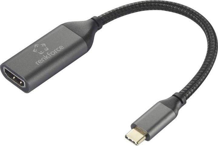 Image du produit Renkforce HDMI – USB C Adapterkabel (0.15 m, HDMI, USB Type C, 2.0)