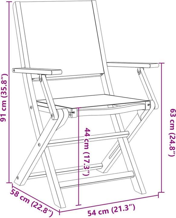 Produktbild vidaXL Gartenstuhl