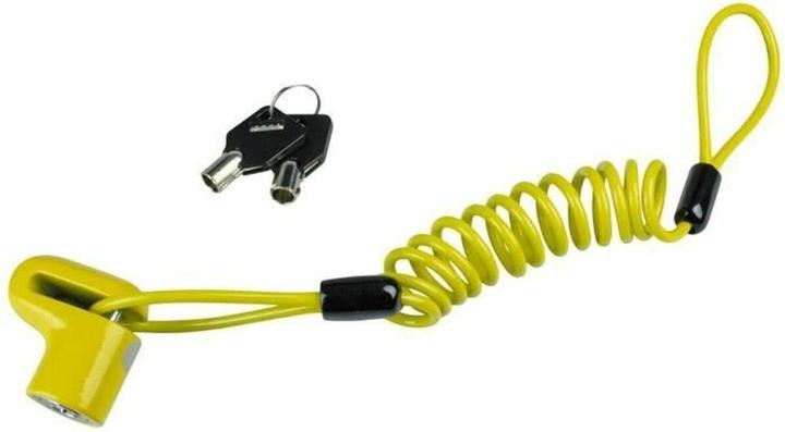 Actual product image Burg Wächter 520 50 yellow SB Brake disc lock Neon yellow Key lock (100 cm)