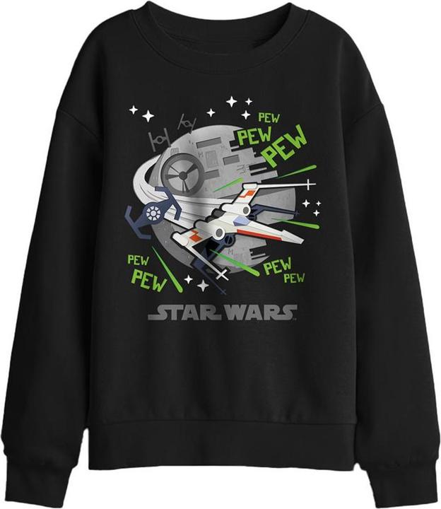 Actual product image Star Wars Childrens/Kids Pew Pew X-Wing Fighter Sweatshirt (140, 146)