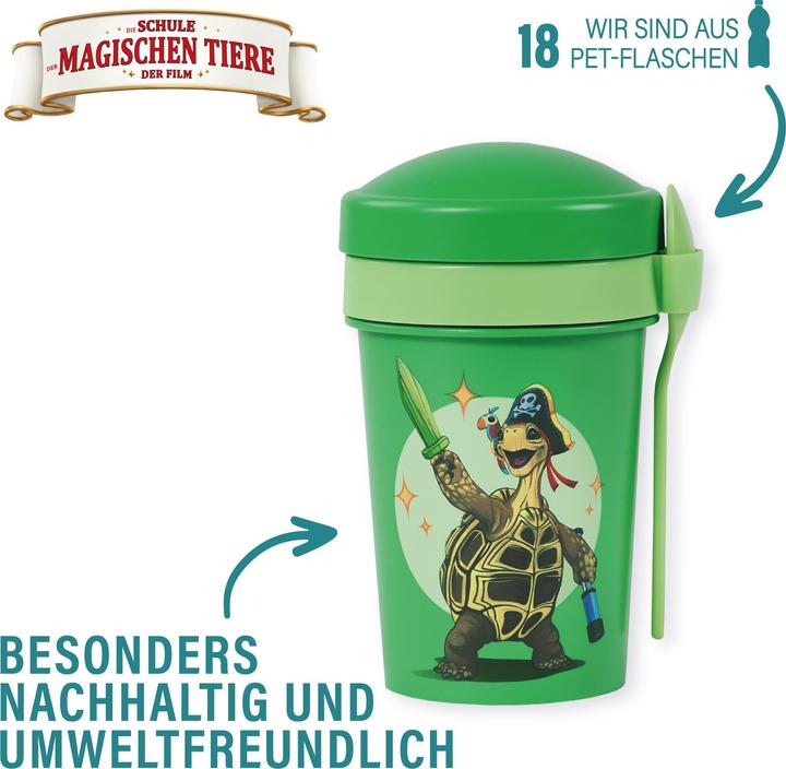 Produktbild Awave Die Schule der Magischen Tiere Müslibecher To Go 540 ml rPET | Grün, Henrietta