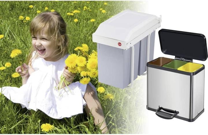 Produktbild Hailo Multi-Box duo L, Einbau-Mülleimer, 2x14 ltr (30 l)