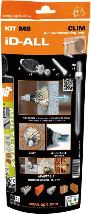 Spit Befestigung 059508 59508 iD-All M8 Montageset