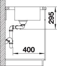 Actual product image Blanco DIvon II 8 S-IF (Fitted sink, 116 cm, 51 cm)