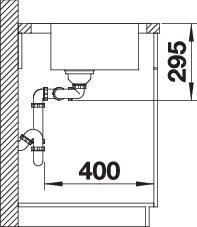 Actual product image Blanco DIvon II 8 S-IF (Fitted sink, 116 cm, 51 cm)